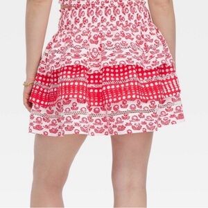 Roller Rabbit x Target Floral/Star Geo Tiered Mini Skirt